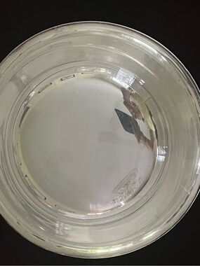 Gotham Silver plate serving bowl with plastic insert